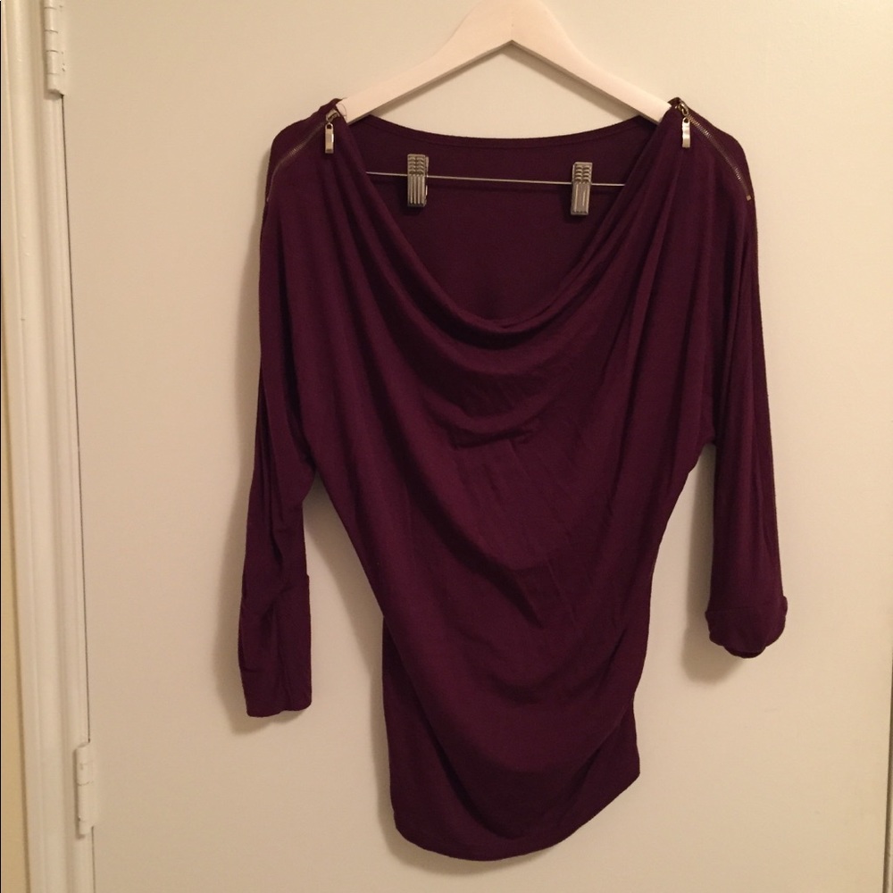 Burgundy blouse